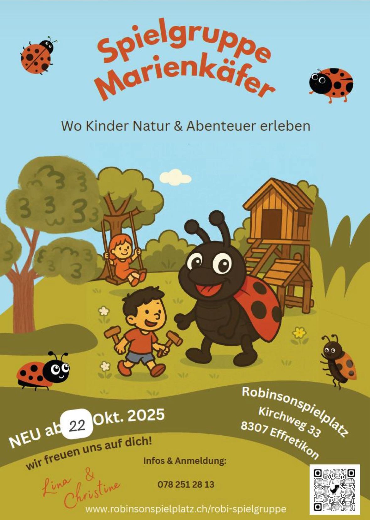 Spielgruppe Marienkäfer - Flyer 2025