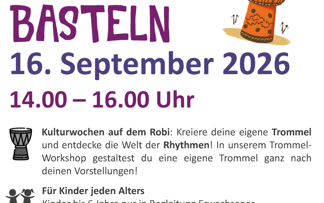 Kulturwochen 2026: Trommel basteln